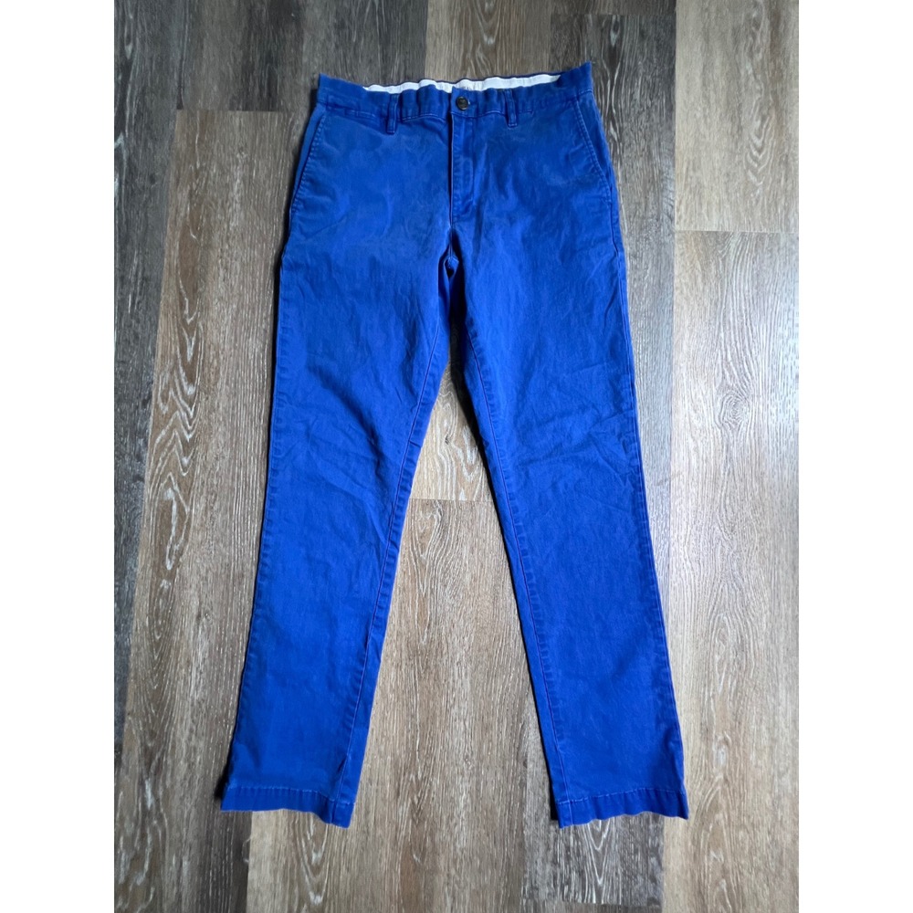 Goodthreads Chino Pants Mens 31x32 Blue Straight Leg Cotton Casual 2304